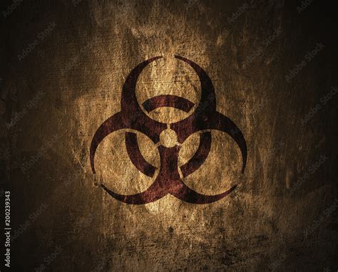 Grunge biohazard symbol. Stock Illustration | Adobe Stock