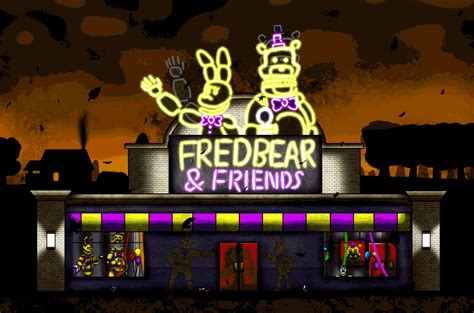 Fredbear And Friends Restaurant Outside View Fnaf Fnaf Art Anime Fnaf