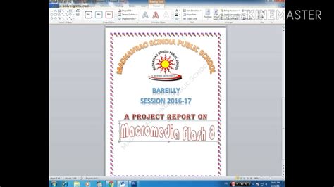 Front Page Design For Project File In Ms Word : 49 Cover Page Template Design Microsoft Office ...