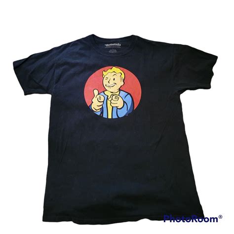 Bethesda Official Fallout Vault Boy T Shirt Black Size Large Ebay