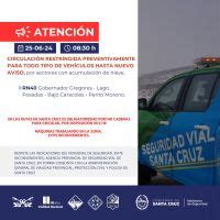 Rutas Restringen Preventivamente Varios Tramos De La Rn N Para