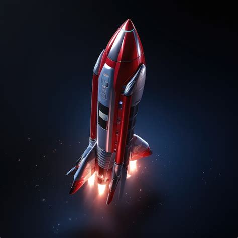 Free Photo View Of 3d Space Rocket Model