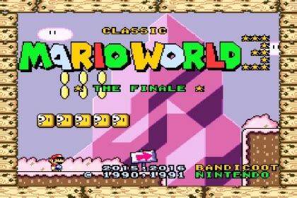 Juega A Super Mario World Usa De Mario Bros