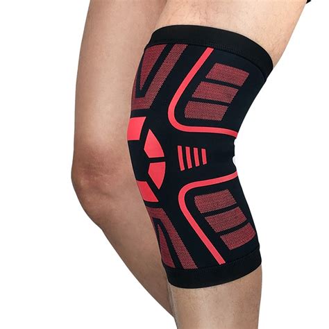 1PCS Basketball Tennis Hiking Cycling Knee Brace Support Weaving