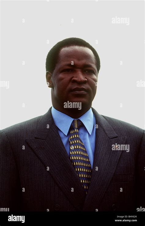 Captain Blaise Compaore President Of Burkina Faso February