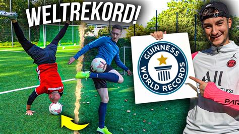 WIR BRECHEN UNMÖGLICHE FUßBALL WELTREKORDE YouTube