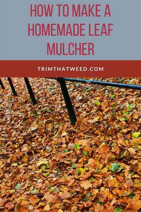 How To Make A Homemade Leaf Mulcher In 2021 Leaf Mulch Yard Work