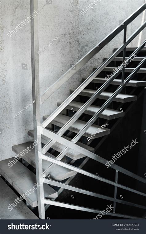 Precast Concrete Stairs Installed Structure Concrete Stock Photo ...