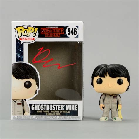 Lot Detail - Finn Wolfhard Autographed Stranger Things Ghostbuster Mike POP Vinyl Figure #546