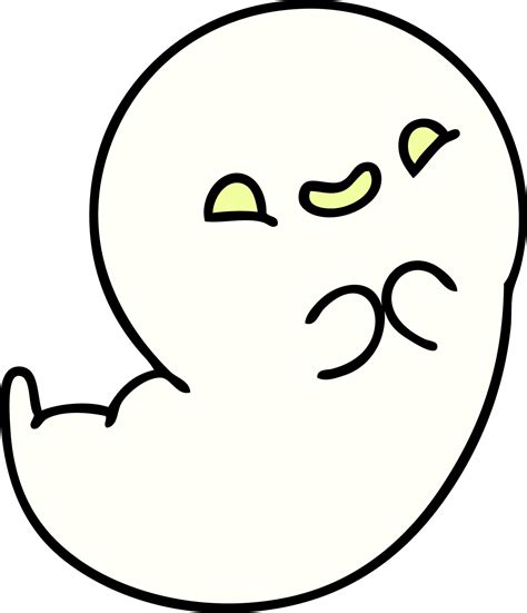 cartoon of a happy halloween ghost 12550264 Vector Art at Vecteezy