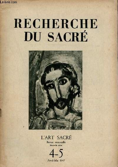 L Art Sacr N Avril Mai Recherche Du Sacr L Enqu Te