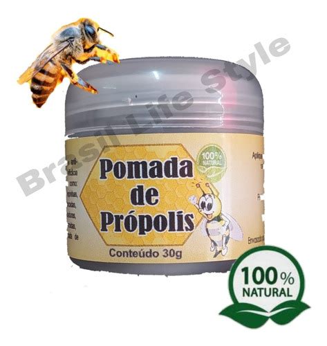 3 Pomada De Propolis Natural 30grs Trata Micose Cicatrizante MercadoLivre