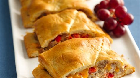 Grands Crescent Cheesy Sausage Stromboli Recipe From