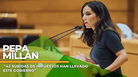 Intervención de PEPA MILLÁN en el Pleno del Senado del 20 de septiembre