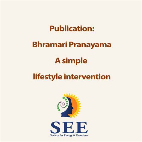 Bhramari Pranayama (Simple Humming) - A simple lifestyle intervention