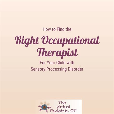 Occupational Therapy Children Sensory