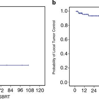 Kaplanmeier Estimates Of The Overall Survival A And Local Tumor