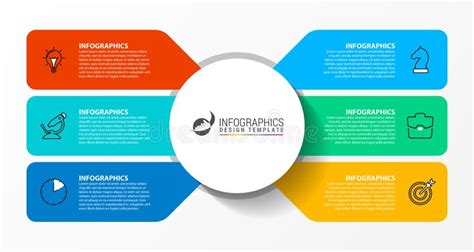 Plantilla De Diseño Infográfico Concepto Creativo Con 6 Pasos