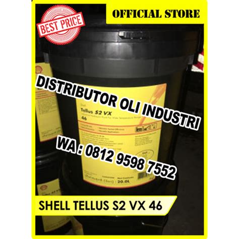 Jual SHELL TELLUS S2 VX 46 Oli Hidrolik VI Tinggi Ready Stock