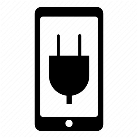 Charging Phone Device Phone Phones Plug Plugged Smartphone Icon