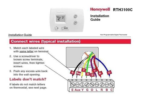 Step By Step Wiring Guide For Honeywell Rth B Thermostat