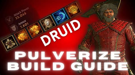 Diablo Season Overpower Pulverize Druid Build Guide Youtube