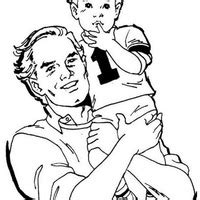 Filho Lendo Tudodesenhos Sketch Coloring Page