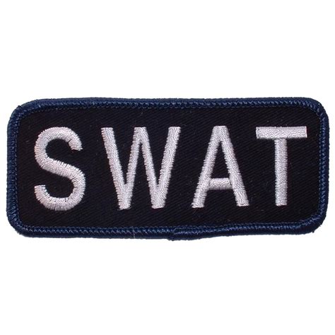 Police SWAT Patch Black & White 4" | Michaels