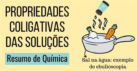 Propriedades Coligativas Das Solu Es Resumo De Qu Mica