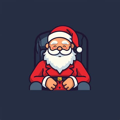 Premium Vector Santa Claus Christmas Flat Illustration Vector