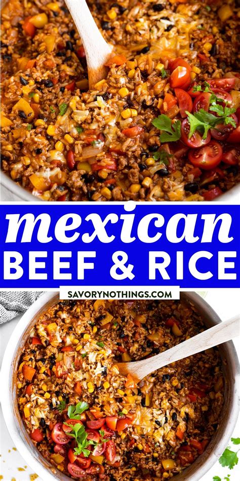 One Pot Mexican Beef And Rice Skillet Artofit