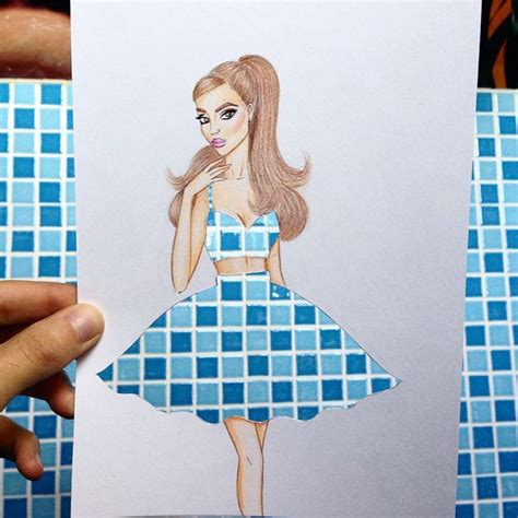 Armenian Illustrator Completes His Cut Out Dresses With Everyday