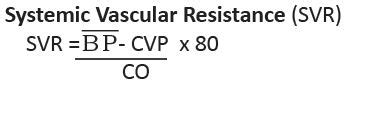 Systemic Vascular Resistance (SVR) | Member Login | Oakes Academy