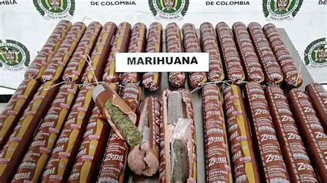 En Barras De Salchichón Encontraron 27 Kilos De Marihuana Que Tenían