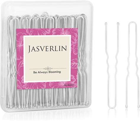 Amazon JASVERLIN U Shaped Hair Pin Silver Bun Pins For Women