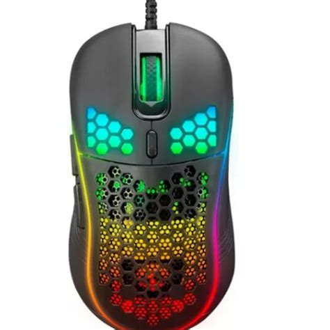 Mouse Gamer Fio Usb Dpi Ptico Led Rgb Ultra Leve Leroy Merlin