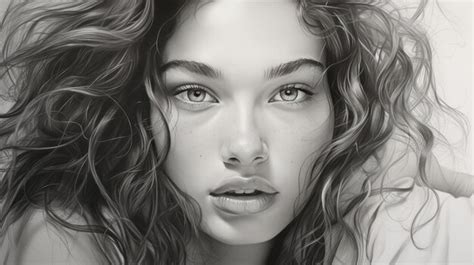 Premium AI Image | Hyper Realistic Portrait Sketch