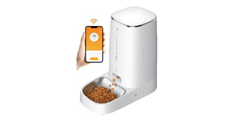 ROJECO Automatic Cat Feeders WiFi 4L Cat Food Dispenser With APP