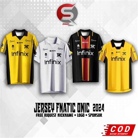 Jual Jersey Onic Fnatic Terbaru Premium Gratis Pasang Nama Dan