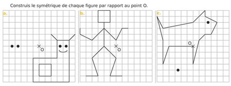 Symétrie centrale exercices de maths en 5ème en PDF