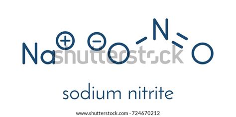 Sodium Nitrite Chemical Structure Nitrite Salts Stock Vector Royalty Free 724670212