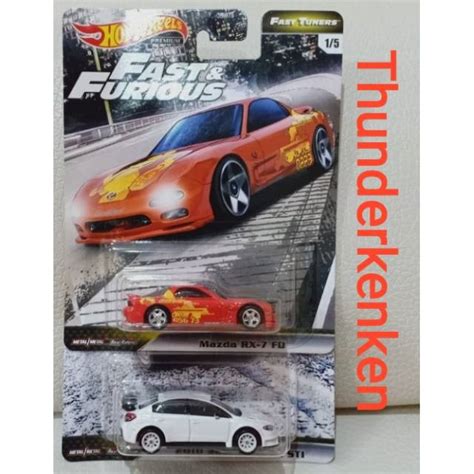 Jual Hot Wheels Fast Tuners Fast Furious Paket Mazda Rx Fd Subaru Wrx