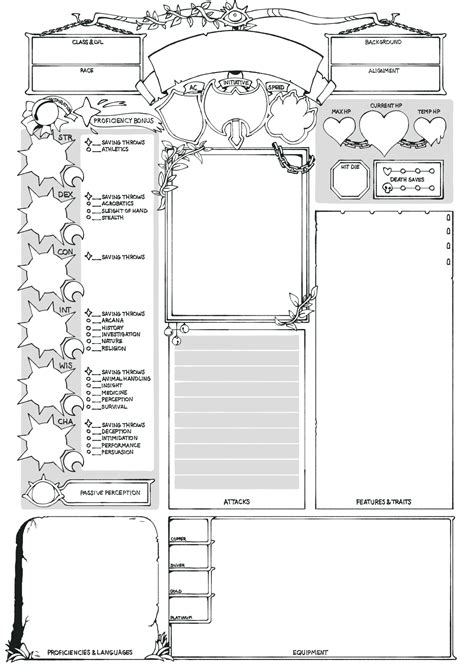 Art Blog I Guess Heres A Character Sheet My Friend Grave Cleric