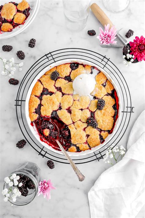 Old Fashioned Blackberry Cobbler Bakers Table