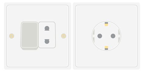 Double Switch And Receptacle Socket Electrical Tool Equipment 21967206 Png