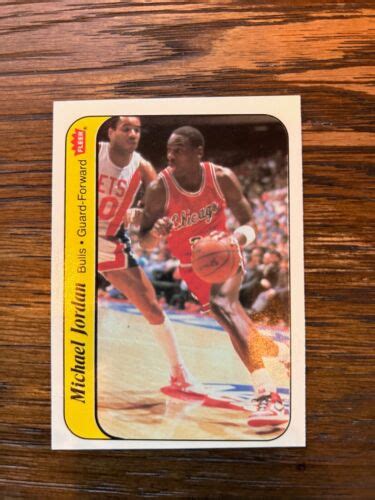 1986 Fleer Michael Jordan RC Sticker 8 Of 11 EBay