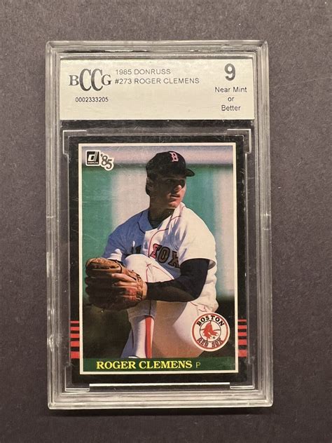 1985 Donruss 273 ROGER CLEMENS Rookie RC Boston RED SOX BCCG 9 NM EBay