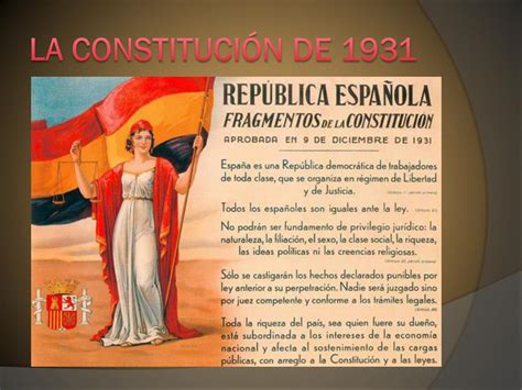 PPT LA CONSTITUCIÓN DE 1931 PowerPoint Presentation free download