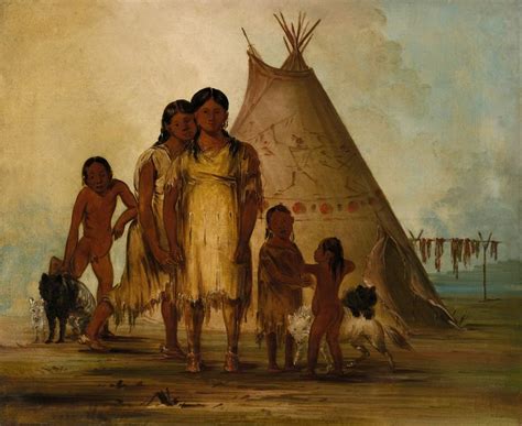 George Catlin Two Comanche Girls 16x12 In 2022 Native American