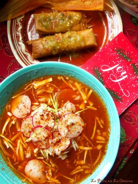 Red Chile Pork Pozole~pozole Rojo La Piña En La Cocina